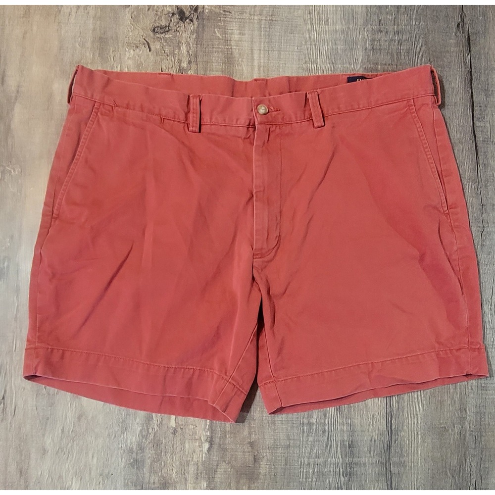 Polo Ralph Lauren Mens Classic Fit 6 Inch Chino Shorts Salmon Pink Coral Size 38